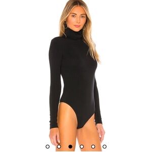 Wolford Black Turtleneck Bodysuit